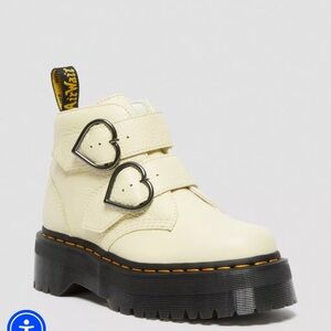 Dr Martens Devon Heart Leather Platform Boots